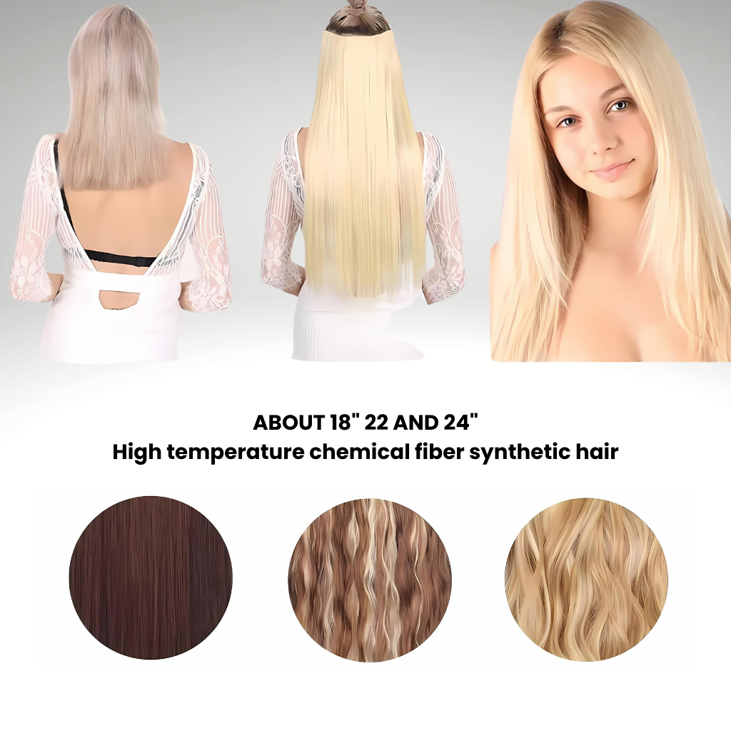 Synthetic No Clip Artificial Hair