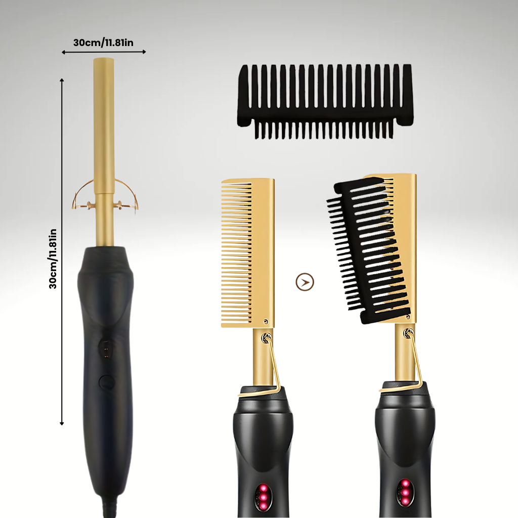 Electric Hair Straightening Hot Comb