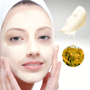 Bioaqua máscara de folha de cuidados faciais, hidratante nutritivo de arroz, produto de beleza facial feminino para pele coreana, peça única, frete grátis 