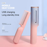 Alisador de cabelo recarregável USB multifuncional